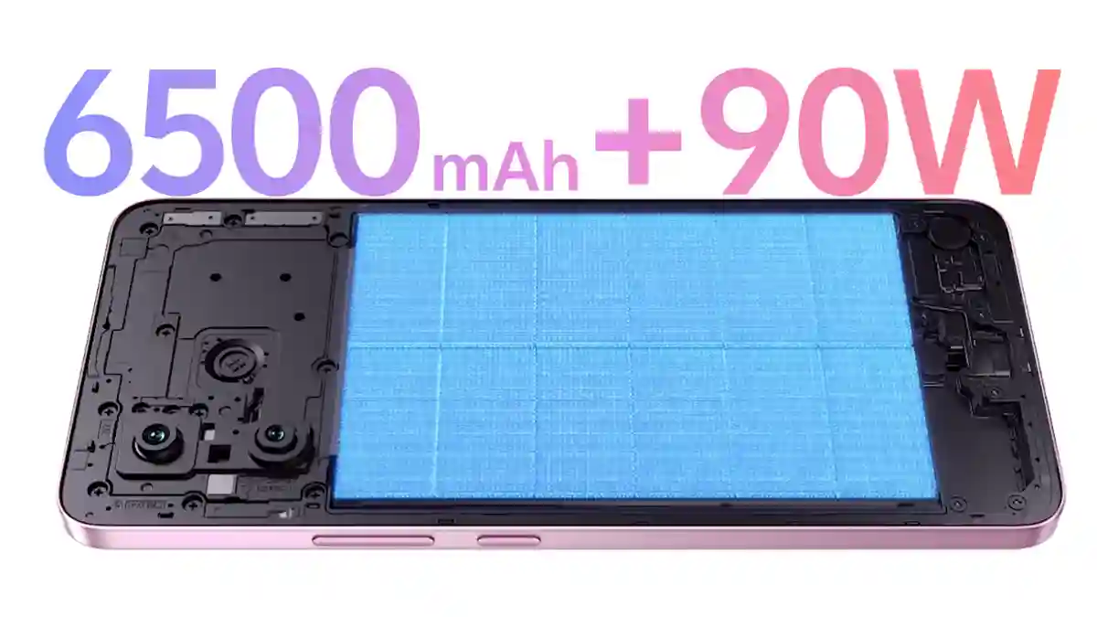 Bateri 6500 mAh Dengan Pengecasan Pantas 90W