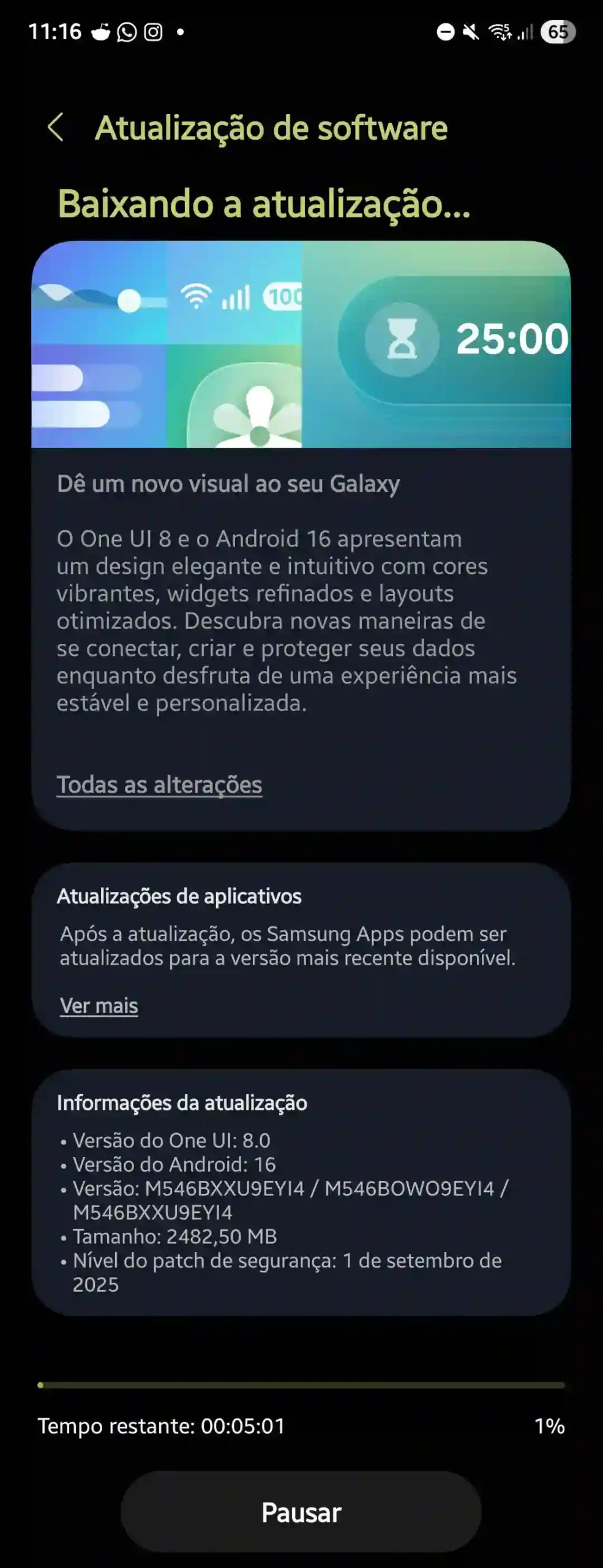 One UI 8.0 untuk Galaxy M54